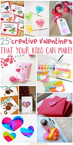 25 creative valentine's crafts that your kids can make