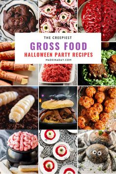 the craziest gross food halloween party recipe roundup from madcheday com