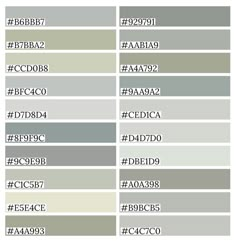 the different shades of gray and white are shown in this graphic style, with each color being