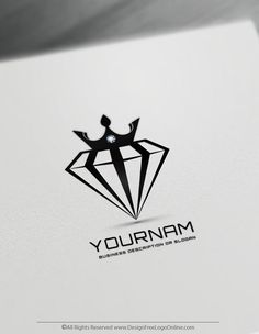 the diamond logo is designed to look like a king