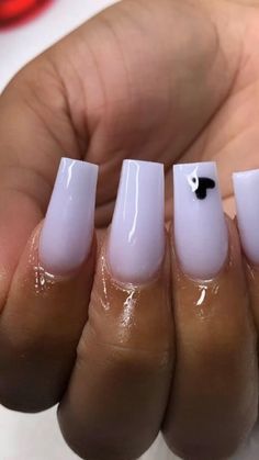 Square Acrylic Nails Long, White Nails With Black, Short Nails Inspo, Nails Coffin Short, Acrylic Nails Long, Nails Long Square, Colored Acrylic Nails