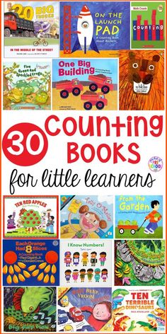 children's books with the title 30 counting books for little learners on them