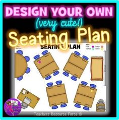 a seating plan with the text design your own very cute seating plan for teachers resources