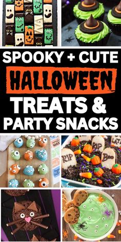 Cute easy halloween treats for kids classroom party and creepy treats for halloween movie night snacks. Easy Spooky Treats, Halloween Rice Krispie Treats Ideas Easy, Bake Sale Ideas Easy, Halloween Bake Sale Ideas, Halloween Rice Krispie Treats Ideas, Party Desserts Easy, Krispie Treats Ideas, Simple Baking Ideas, Rice Krispie Treats Ideas