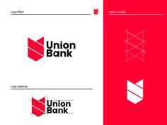 the union bank logo is shown in red and white