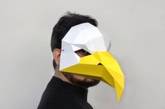 DIY Eagle mask,Party mask,lowpoly,3d papercraft,bird mask,PDF templates,Printable mask,Origami,Eagle Origami Eagle, Eagle Mask, Printable Masks, Bird Masks, Mask Template, Paper Mask, 3d Modelle, Inspiration Photography, Pdf Templates