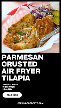 an advertisement for parmesan crusted air fryer in the philippines