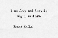 an old typewriter with the words i am free and that is why i lost