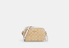 Mini Jamie Camera Bag In Signature Canvas | COACH OUTLET Big Bottle, Coach Outlet, Birthday List, Pretty Bags, Signature Canvas, Best Bags, Work Bags, Clutch Handbag, Toe Nails