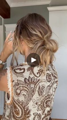 Viral Bun Hack, Bun Hack, Easy Updos For Long Hair, Low Buns, Easy Bun, Prom Hair Down, Wedding Hairstyles Half Up Half Down, Casual Hairstyles