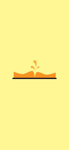 an open book on a yellow background with the word's logo in the middle