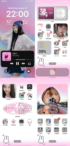 New Jeans Ios Layout, Kpop Ios Layout, Layout Homescreen, New Jeans Kpop, Haerin New Jeans, Homescreen Idea, Newjeans Kpop