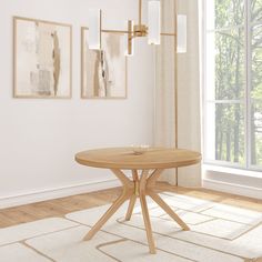 Verso Round Dining Table - 47" Dining Table Plank+Beam Blonde Minimalist Dining Area, Console Tables Entryway, Wood Round Dining Table, Scandinavian Dining Table, Entryway Benches, Round Kitchen Table, Round Wood Dining Table, Scandinavian Dining, Solid Wood Dining Table