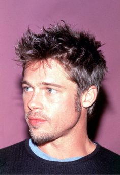 Spiked Hairstyles, Messy Fade, Brad Pitt Short Hair, Brad Pitt Haircut, Spiky Hairstyles, Men's Short Hair, Spiky Hair