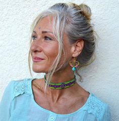 Boho Fashion Spring, Silver Goddess, Haircuts For Medium Length Hair, Hair Up Or Down, Advanced Style, Ageless Style, Grey Hair Color