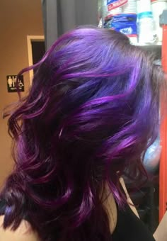 Purple to pink bayalage Pink Bayalage, Aka Birthday, Blue Hair Highlights, Purple Hair Color, Hair Dyes, Fashion Hairstyles, Nice Hair, Boring Hair, Dye Colors