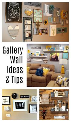 gallery wall ideas and tips for the home