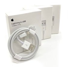 an apple lightning to usb cable in its packaging