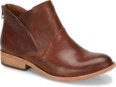 Ryder - Rum Korkease Womens Boots Best Ankle Boots, Stylish Heels, Wrap Heels, Curved Lines, Brown Ankle Boots, Ankle Bootie, Leather Design, Brown Boots, Chukka Boots