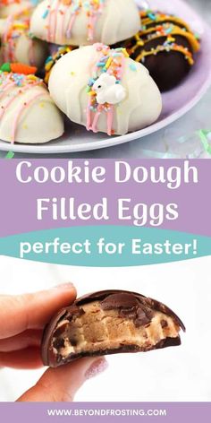 cookies dough filled eggs are perfect for easter