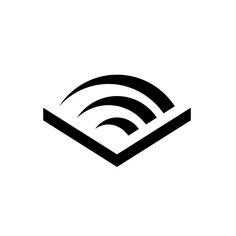 an image of a black and white book with a wifi symbol on it's cover