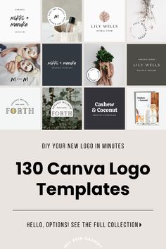 the logo templates bundle is shown in this image, it includes logos and other items