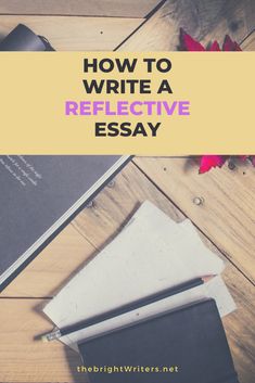 an open book with the title how to write a reflective essay