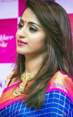 Trisha Photos, Trisha Krishnan, Easy Updo Hairstyles, Indian Woman, Aishwarya Rai, Priyanka Chopra, Deepika Padukone, Beautiful Saree, Indian Beauty Saree