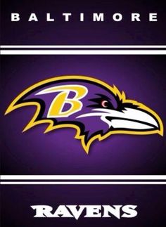 the baltimore ravens logo is shown in two different colors