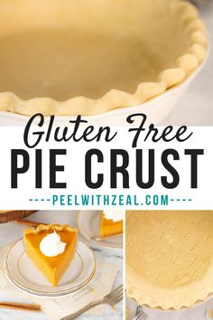 gluten free pie crust is an easy dessert recipe that's ready in under 30 minutes