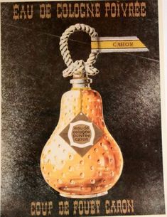 an advertisement for the eau de coulee poivre perfume in france