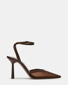 ALLIANCE Mesh Brown Pointed Toe Pump | Women's Heels – Steve Madden Mama Saturn, Brown Heels Outfit, Nude Heels Outfit, Brown Kitten Heels, Fit Pics, Steve Madden Pumps, Closed Toe Heels, Winter Heels, Mesh Heels