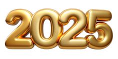 the number 2055 in gold is shown on a white background and it appears to be twenty five years old