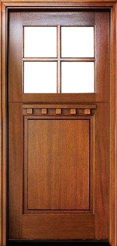 Buy (Dutch-TDL-4LT-Square-E-01-1P) Exterior door made by DSA starting at $$3,329.00 online. Customize the product within available options to meet your requirements and get the adjusted price real time or add the product to Quote for more customization. This product is available in Single Door door systems and is made of Wood (Mahogany) species. This Craftsman, Dutch door is an excellent addition for your project. The estimated ship lead time is 4 to 6 weeks (Add 2 weeks for prefinished doors). Fromt Doors, Craftsman Exterior Door, Dutch Doors, Single Door Design, Wood Exterior, Wood Exterior Door, Craftsman Exterior, Glazed Glass, Dutch Door