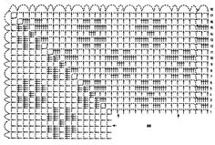 the pattern is shown in black and white, with small dots at each end that are dotted together