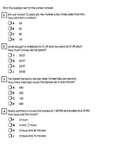 the answer sheet for this question is to find which numbers are in each column and what number