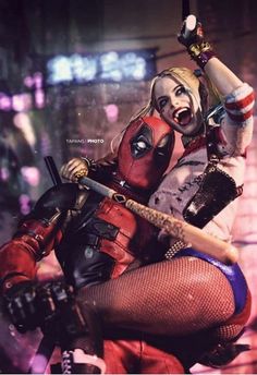 Deadpool X Harley Quinn, Harley Quinn Wall Art, Deadpool And Harley Quinn, Harley Quinn And Deadpool, Marvel And Dc Crossover, Deadpool Art, Deadpool Wallpaper, Harley Quinn Artwork, Harley Quinn Comic