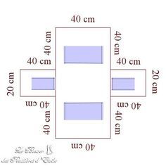 an area with four rectangles in it