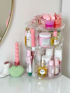 ✨La_Giuli✨ Girly Room, Bathroom Counter, Vanity Organization, Skincare Organization, Preppy Room, Room Makeover Bedroom, Room Makeover Inspiration, Room Inspiration Bedroom, Room Ideas Bedroom