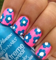 🌸 Cute Nail Colors, Acrylic Gel, French Tip Acrylic Nails, Finger Painting, Gel Nail Designs, Floral Nails, Acrylic Nail Designs, Spring Nails, Summer Nails