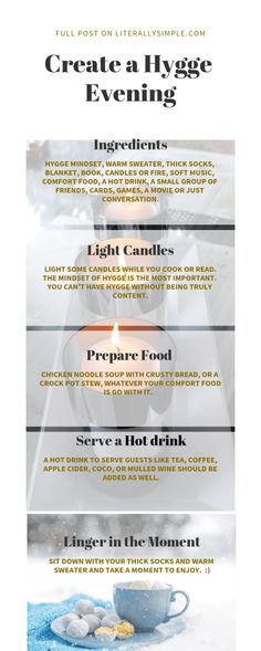 Create a Hygge Evening Simple Abundance, Fall Hygge, Minimalism Living