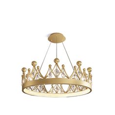 a golden chandelier hanging from the ceiling