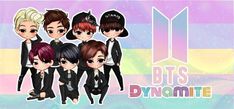 the bts dynamitemime wallpaper is colorful and has an image of four people in suits