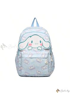 Bird in Bag - Sanrio Licensed Backpack A Must-Have for Female High School Students Kawaii Portable Backpack For Travel, Portable Kawaii Backpack For Travel, Kawaii Travel Backpack Shoulder Bag, Kawaii Travel Backpack, Kawaii Travel Backpack With Adjustable Strap, Kawaii Blue Backpack For Travel, Blue Kawaii Backpack For Travel, Kawaii Blue Travel Backpack, Kawaii Standard Backpack