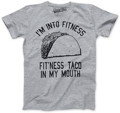 Heather Gray 'Fitness Taco' Tee - Boys Funny Kids Shirts, Kid Styles, Taco Shirt, Crazy Dog