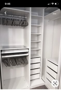 the closet is clean and ready for us to use