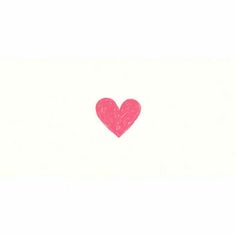 a pink heart drawn on a white background