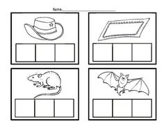 worksheet with pictures of animals and hats