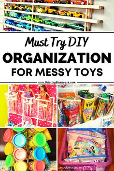 organized toy storage and organization for messy toys