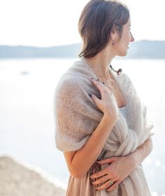 The Design “Ruffles with restraint.” Our ruched scarf, designed by Jennifer Evans, was created to add subtle feminine flourish to the scarf equation (think of it as ruffles with restraint). We couldn't resist turning the gathered bands on their side with a lacier yarn for an ethereal wrap on a dramatic scale. Wear it as a party shawl, or as an unexpected scarf over a tailored coat. Heaven! See how we've used this pattern! The Details FINISHED SIZESScarf: Approx. 6 x 72"/15 x 183cm.Wrap: Approx. Comfort Shawl, Knit Wrap Pattern, Rowan Felted Tweed, Cape Pattern, Scarf Yarn, Tailored Coat, Wrap Pattern, Knit Wrap, Patterned Scarves